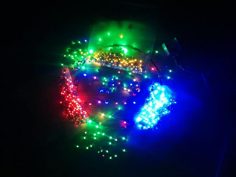 Taidacent 24V 200mm Wireless LED Coil and Inductive Induction Charger Module for Creative 3D Ring Night Light (10 Mixed LEDs) - Image 3